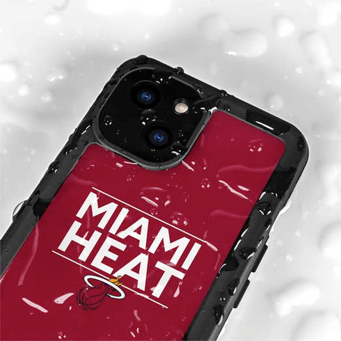 NBA Miami Heat Standard - Red iPhone 15 Waterproof Case